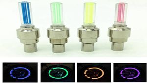 2 pezzi nuove luci per bicicletta a LED tappi valvola della gomma della ruota accessori bici lanterna da ciclismo raggi lampada per bici colore blu verde rosa5258547