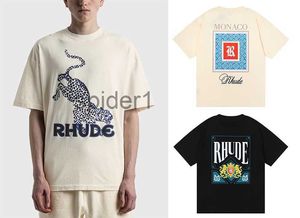 Ins heta 23ss män t skjortor lyx rhude t skateboard herr designer t-shirt kvinnor avslappnad bra herr tshirt us size wkm1 rbww