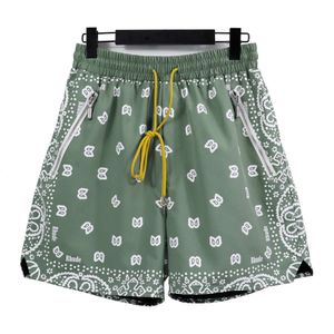 Chaopai RHUDE Micro Label Ethnic Totem Casual Shorts Mens and Womens High Street Beach Sports Capris65