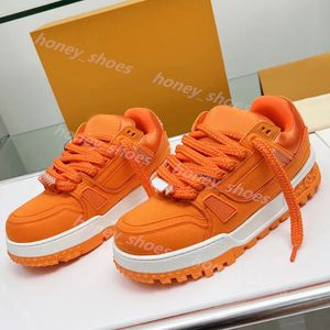 2024 new Hot printing Luxury sneakers men casual shoes lovers grey orange red training shoe White trainer wild low-top skate platform classic 36-45 O19