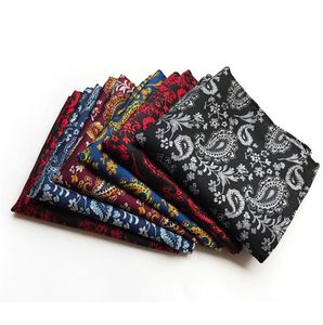 3PCS Men039s Handkerchief Square Towel Polyester Mocket Fashion Suit Pocket Towels Formal Business Cashew Dot Geometry4208862