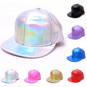 Ball Caps Fluorescence Baseball Cap Women Snapback Hat Oddychalny Letnia Kobieta Regulowana brokat Hip Hop A526