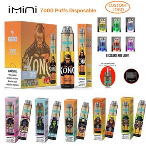 Top store Fast Drop Shipping Imini 7000 Puffs Puff 10K 12K ECIG Wholesale Vapers Imini Vitamin Fruit Flavors Cheap Disposable Vape puff 12000 Tornado 7000 EU Spain