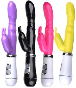 Waterproof sex toy Double Rod Masturbation 12 speeds Vibrator rabbit vibrator utensils Adult Sex product Vibrator For Women7239203