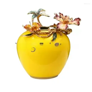 Vases Large Ceramic Aesthetic Ornaments Ikebana Luxury Modern Dried Flowers Vaso Ceramica Living Room Decoration YY50HP