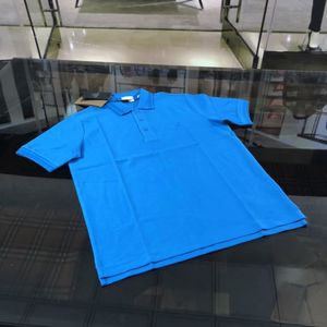 مصمم للرجال القميص للبولو دائرة الشعار الشعار مزدوج حرير القطن النسيج ناعم مريح بسيط طوق للرجال البولو.