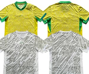 24-25 Brasilien Brasil Soccer Jerseys Anpassade thailändska kvalitetsskjortor Custom Pele Vini Jr L.Paqueta Neres G.Jesus Dani Alves Casemiro Alisson