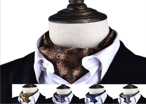 Mens Ascot krawat zwykła sukienka Cravat Koszulka Kąwiczka szeroka krawat Men039s Akcesoria krawat