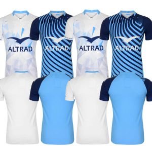 2023 Montpellier Rugby Jerseys Home / Away - Męskie koszulki rugby Montpellier Blue White 21 Rozmiar S -5xl Druku