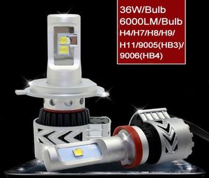 Car LED Headlight 9005 9006 HB3 HB4 72W 12000 lumen high low beam led headlight bulb conversion kit front headlamps all in one3355649