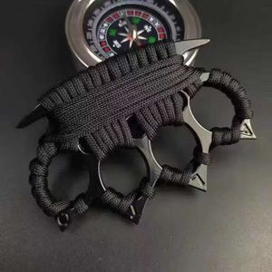 Finger Tiger Legal Self Defense Designer Hand Cl Fist Chain Keychain Four Set Brace Ring Broken Window Wolf God Thunder 5H9U
