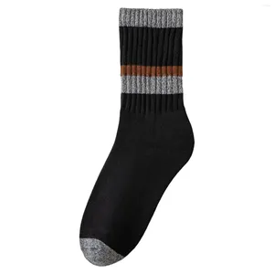 Men's Socks Men Autumn Winter Simple Solid Color Towel Bottom Honeycomb Non Slip Sports Basketball Breathable