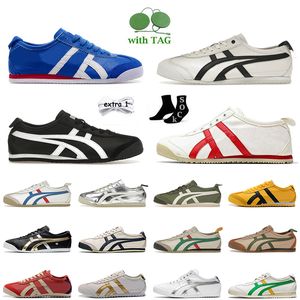 2024 OG Designer Tiger Mexico 66 Casual Shoes Women Mens Tigers Slip-On Onitsukass Silver Off Birch Green Red Yellow White Black Gold Trainers Jogging Sneakers