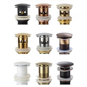 Other Bath & Toilet Supplies Bathroom Basin Sink Up Drain Waste Stopper Faucet Accessories Brass Mablack Chrome Rose Gold Brushed 260g