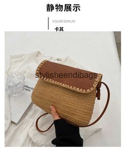 Shoulder Bags 2023 New Factory Price Women Beach Straw Shoulder Bags Summer Hoiday Bags Cross Body Bags For Girls 2 Colors Drop ShippingH24219