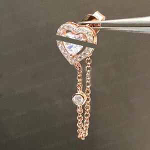 luxury Messik Designer high-quality ear Studs Earrings Single diamond sliding asymmetric 925 silver Earrings For Women Jewelry Lovers gift