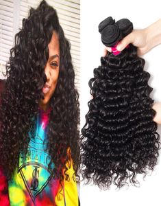 9a Mink Brazillian Body Wave Prosta luźna fala Kinky Curly Deep Wave Unforted Brazylian Peruvian Indian Virgin Human Hair Wea5459419