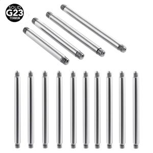 50st 16G14G Straight Barbell Piercing 640mm Helix Earring Tongue Nipple Industrial Pircing Replacement Accessories 240127