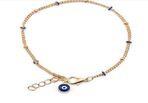 EVIL EYE Bracciale in lega dorata di nuova moda per gioielli da ragazza 4 colori braccialetto con catena di fascino perline malocchio regalo per gli amanti PS1219829640