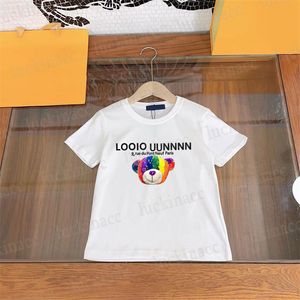 Kinder Sommer T-shirt Designer Marke Muster Gedruckt Kinder Schwarz Weiß Tops Mädchen Jungen Kurzarm Mehrere Stile T-shirts Baumwolle SDLX