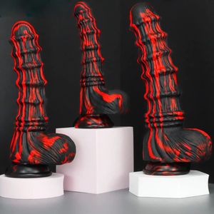 Dildo Animal Silikon Monster Phallus Anal Buttplug Kobiet Masturbator Sex Toys for Women Products Shop18 240130