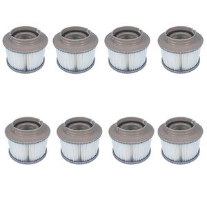 8-teiliges MSPA-Ersatzfilterpaket, aufblasbare Wanne, sauber halten für Mspa-Filter, Wasserfilterkartusche T200805216l