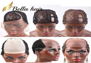 Professional Lace Wigs Caps for Making Wig UPart Lace Cap Color BrownBlack C Top Capss With Adjustable Straps Bella Hair5412960