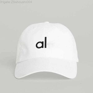 23SS Designer Aloo Yoga Ball Cap Baseball Hat Fashion Summer Women Versatile Big Head Surround Show Face Wear Tunga för Lulus Black CW4D