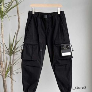 Stones Island 2023 versão alta Stones Island Man Pants Badge Primavera Verão Novo Cinto Leggings Cargo Calças High Street Casual Leggings Tendência Calças CP 767