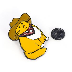 Söt tecknad kattunge brosch emalj katt brosch stift för kvinnor barn kappa krage lapel tjurfight badge western denim katt smycken presenttillbehör grossistpris