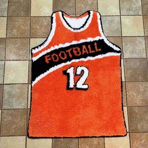 Carpet Rugby Sports Jersey Tufted Rugs Bedroom Rug Soft Fluffy Bedside Carpet Floor Pad Mat Doormat Home Room Decor T240219