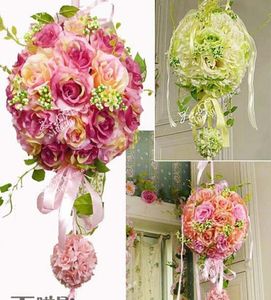 Elegante 2015 decorações de buquê de noiva de casamento 25 cm flores artificiais casamento e acessórios de noiva dhyz 014686024