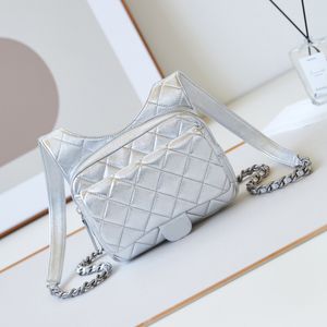 9a designer de luxo mini mochila ouro ou prata textura pele carneiro bolsas qualidade superior 20cm alta imitação senhora sacos