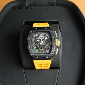 メカニックスタイルの素晴らしいファッションR I C H A R D Luxury SuperMen's Male Wathwatches Watches RM11-03デザイナー男性用ハイエンド品質のブラックベゼル88D3