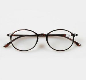 TR90 Kvinnor Män Round Black Leopard Presbyopia Styrka 10 15 20 25 30 Läsglasögon Eyeglasses3308606