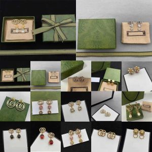 Designer Gold Stud Earrings for Womens Pendants Geometric Diamonds Earring Charm Jewelry Fashion Ear Studs Hoop Earring Woman Designers Earrings Gift