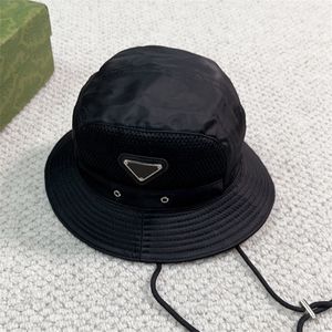 Designer Bucket Hat Black Fisher Hats Luxury Men Women Wide Brim Hats Fashion Casual Caps Fitted Fedora Triangle Letter Fishermans Hat