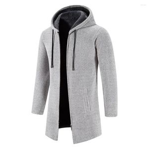 Herrgravrockar Svettkläder hoodies långärmad tröjor för män blixtlås huva mens överdimensionerad vinter toppjacka Black tröja