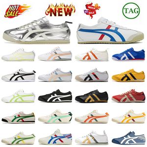 Plataforma Vintage Mulheres Mens Tiger México 66 Treinadores OG Original Luxo Tigres Mocassins Designer Casual Onitsukass Sapatos Sapatilhas Preto Ouro Prata Branco Slip-On