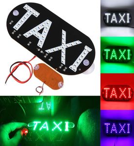 2Pcs 12V Taxi Led Car Windscreen Cab indicator Lamp Sign Colorful LED Windshield Taxi Light Lamp6011778