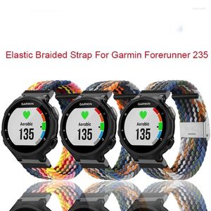 Uhrenarmbänder 2024 Hochwertiges elastisches Geflecht für Garmin Formover 235 735xt 220 230 630 620 Methode S20 S5 S6 Nylon Verstellbares Armband