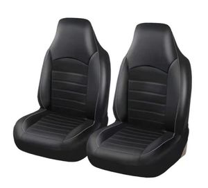 Capas de assento de carro universal capa de couro para assentos dianteiros encostos de cabeça conectados com assentos acessórios interiores do carro para esporte car2426750