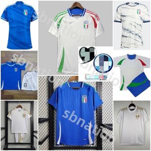 2024 Euro Italy soccer jerseys 2025 Italian National Team Football Jersey SCAMACCA IMMOBILE CHIESA football shirts RASPADORI JORGINHO BARELLA BASTONI FRATTESI