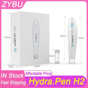 Uso doméstico Hydra Pen H2 Micro Needling Dermapen Cuidados com a pele Rosto MTS Hydra.pen Meso Therapy Dermapen Cartuchos de rolos de agulhas com aplicador de soro de 2 unidades de 12 pinos