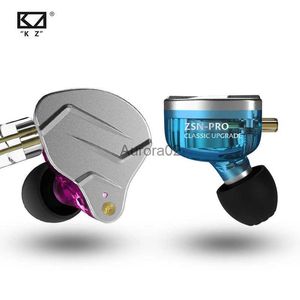 Mobiltelefonörlurar KZ ZSN PRO 1BA 1DD Hybrid Drive i EarPhone HiFi Sport Noise Refering Earbud Headset ZexPro EDC EDXPRO DQ6S ZVX ZAT YQ240219