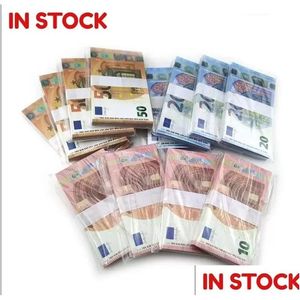 Diğer Festival Parti Malzemeleri Sahte Para Banknotu 5 20 50 100 200 ABD Doları Euro Gerçekçi Oyuncak Bar Props Kopyala 100 PCS/PACK DROP DEL DH5XF