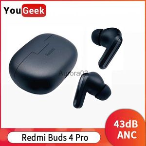 Telefon komórkowy słuchawki Nowe Redmi Buds 4 Pro słuchawki 43DB Redukcja szumu TWS True Wireless Headset Bluetooth 5.3 Na poziomie dźwięku na poziomie CD YQ240219