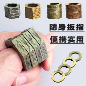 Magic Ring, Four Defense, Multi Functional Finger Tiger Outdoor Window Breaking and Self Help Tool Fist Buckle 9137