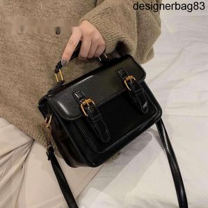 CrossBody Bag Vintage Square Tote 2024 Fashion High Quality PU Leather Womens Designer Handbag Portable Shoulder Messenger