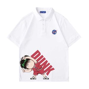 Kort ärmpolo skjorta för herr sommar i år mode casual andas lapel sport t-shirt